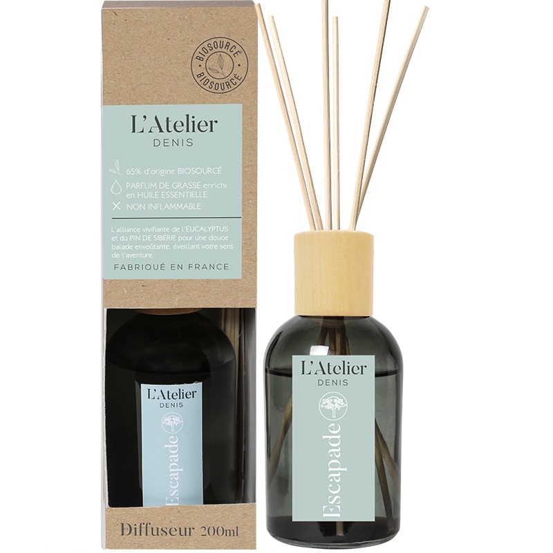 Diffuseur de parfum d'interieur bouquet parfume esacapade 200 ml - l'atelier denis