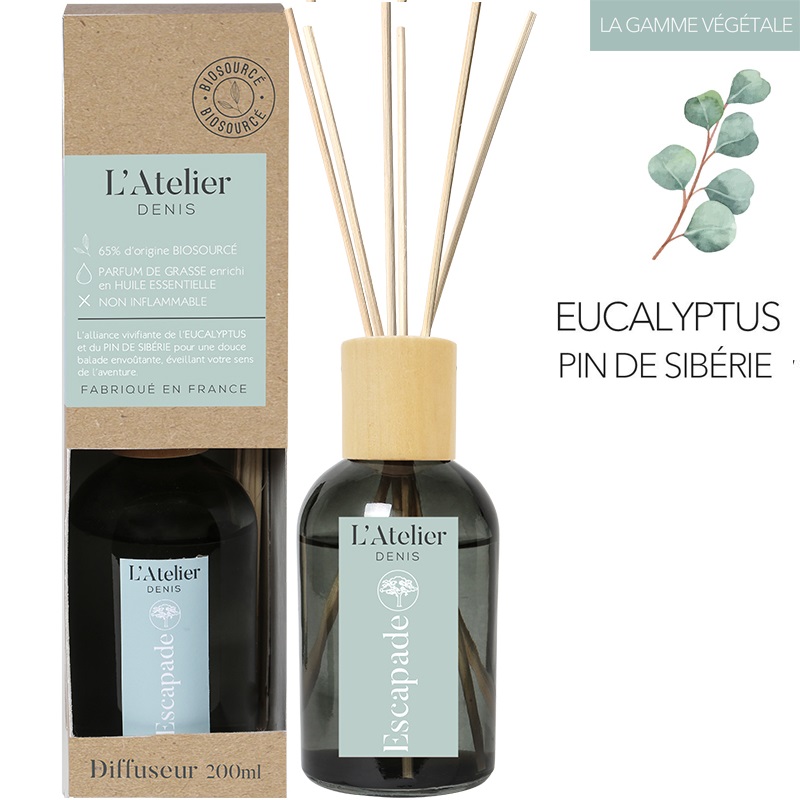 Diffuseur de parfum d'interieur bouquet parfume esacapade 200 ml - l'atelier denis