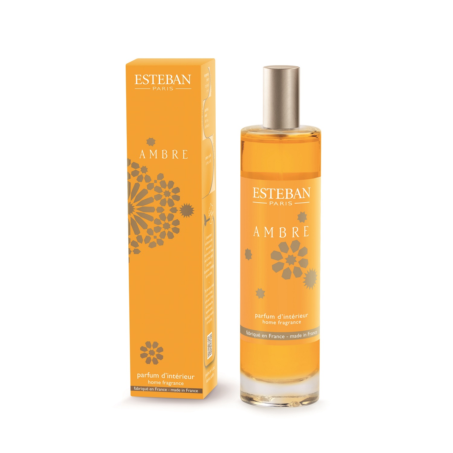 Ambre, vaporisateur spray parfumé 75 ml - esteban