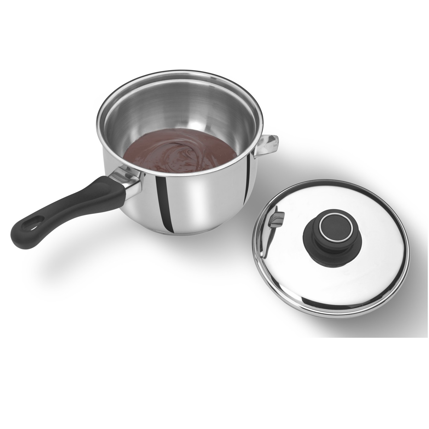 Casserole bain marie avec couvercle 16 cm - patisse