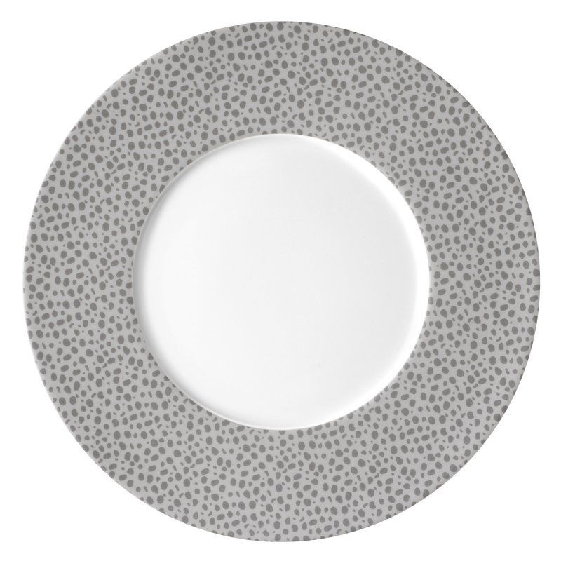 Lot de 6 assiettes dessert baghera platinum - medard de noblat
