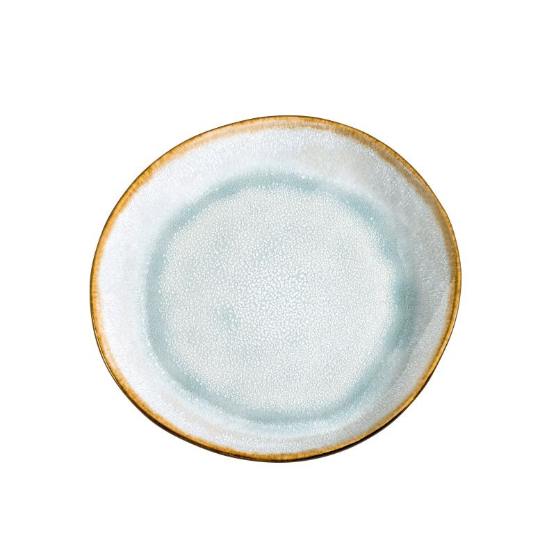 Lot de 6 assiettes dessert 20,5 cm shadow aqua - medard de noblat