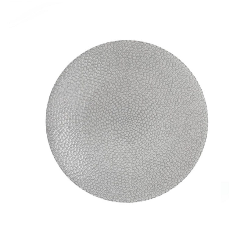 Lot de 6 assiettes dessert 19 cm stone gris clair - medard de noblat