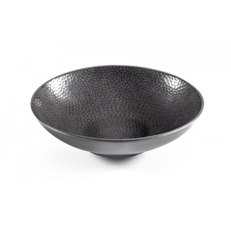 Lot de 6 assiettes a salade ou pates 19 cm stone gris - medard de noblat