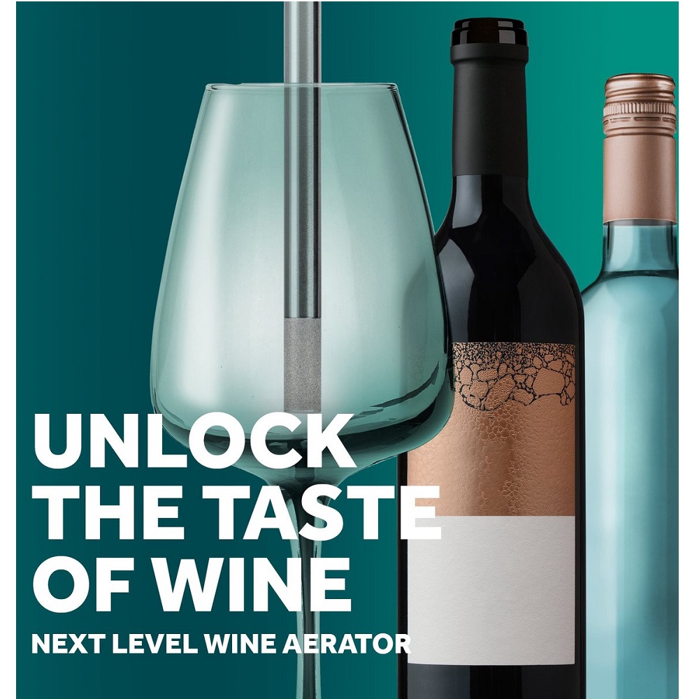 Ensemble 1 pompe a vide d'air avec 6 bouchons et1 poincon + 1 pompe a air avec 1 aerateur - airtender