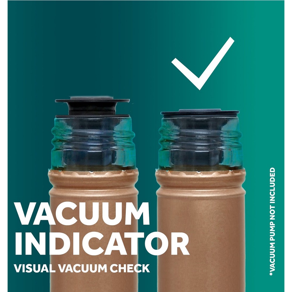 Ensemble 1 pompe a vide d'air avec 6 bouchons et1 poincon + 1 pompe a air avec 1 aerateur - airtender