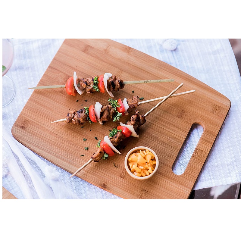 Lot de 50 brochettes reutilisables en bambou 30 cm - totally bamboo