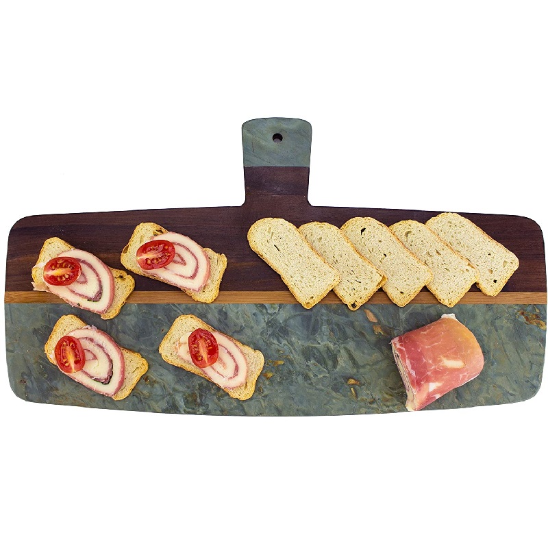Planche de service bistrot bois et ardoise - totally bamboo