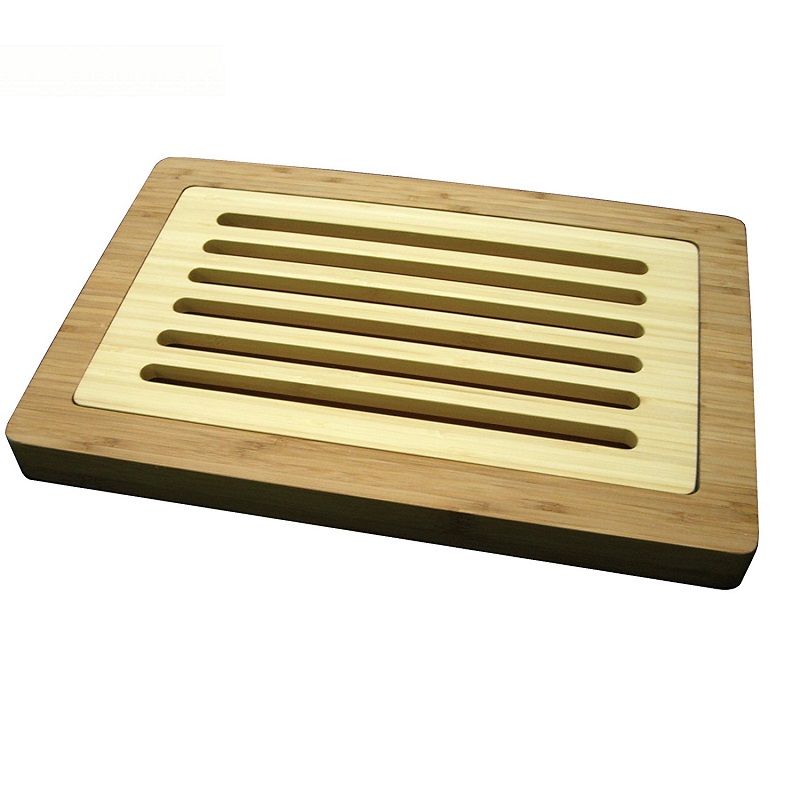 Planche a pain avec recuperateur de miettes 37 x 24 cm - totally bamboo