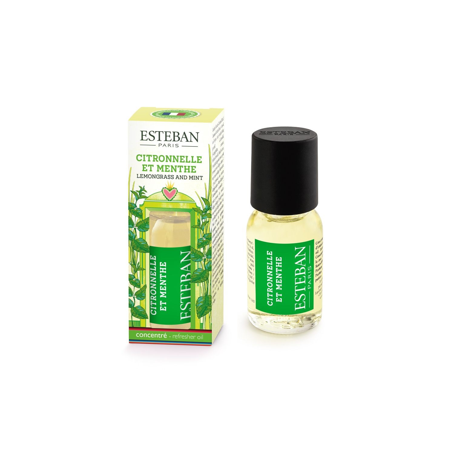 Concentré de parfum citronnelle & menthe 15 ml - esteban