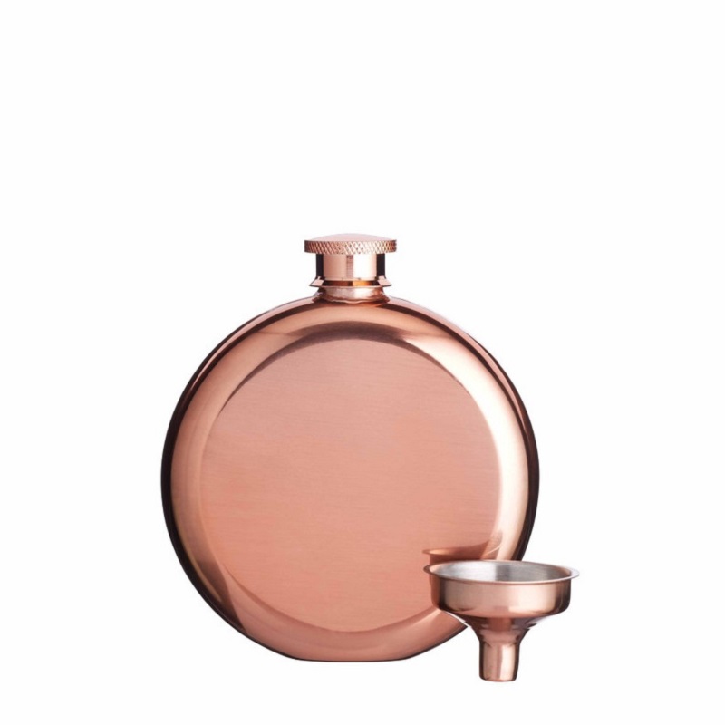 Flasque en inox finition cuivre barcraft 140 ml - kitchencraft