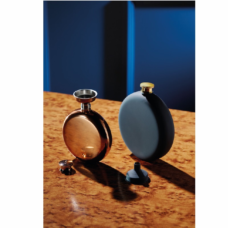 Flasque en inox finition cuivre barcraft 140 ml - kitchencraft
