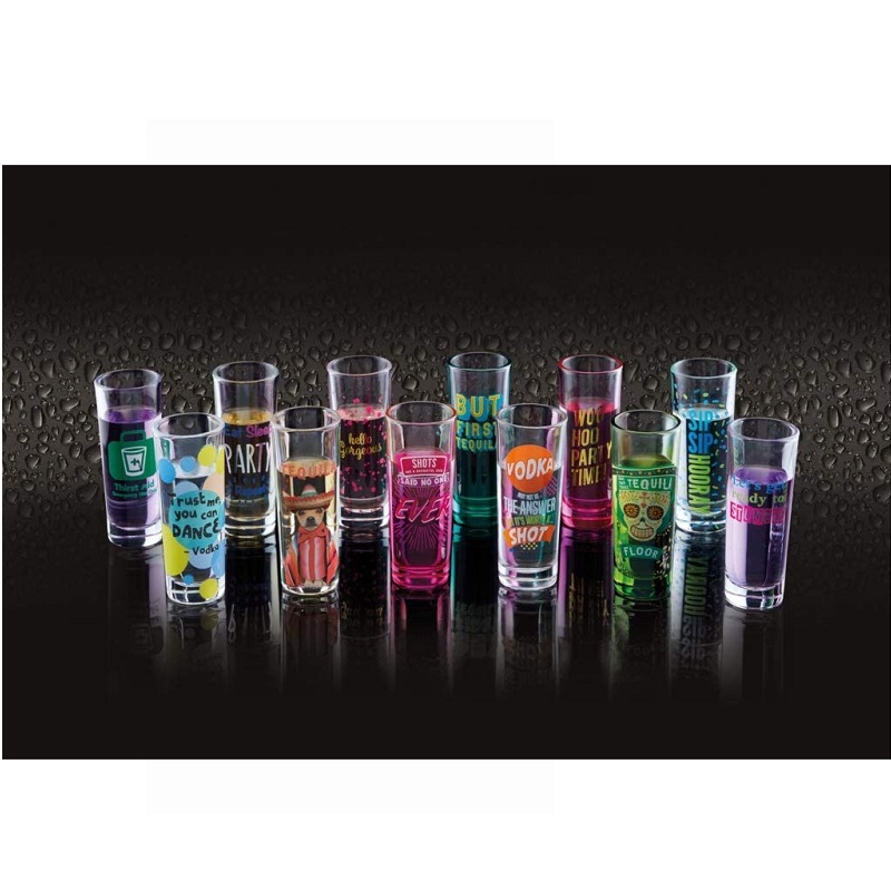 Lot de 6 verre a shot assortis 0,6 cl modeles aleatoires - kitchencraft
