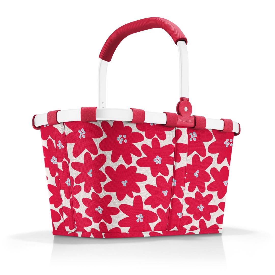 Carrybag panier de courses frame daisy red - reisenthel