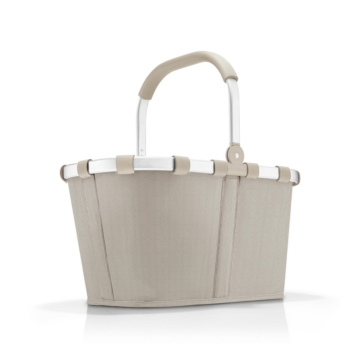 Carrybag panier de courses herringbone sand - reisenthel