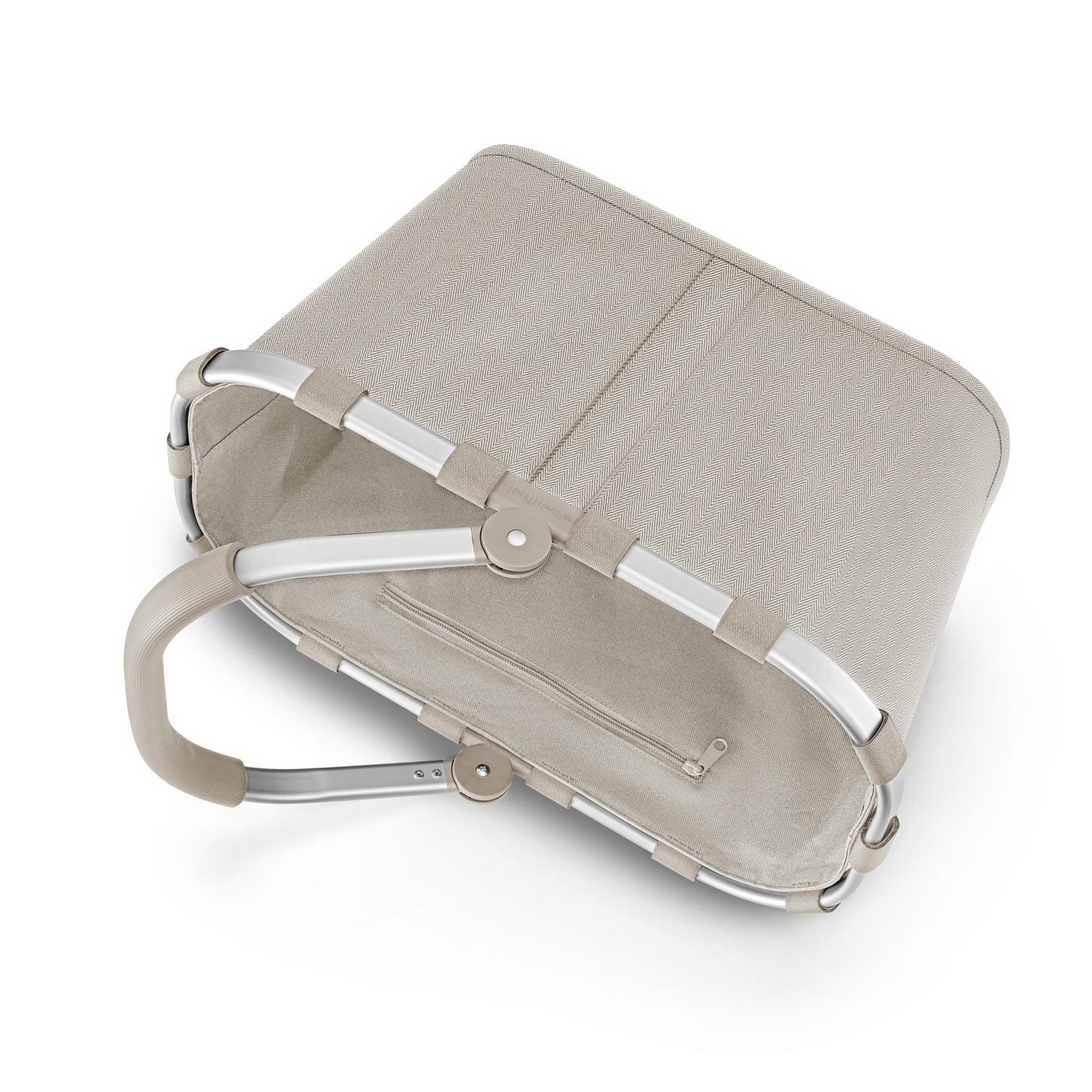 Carrybag panier de courses herringbone sand - reisenthel