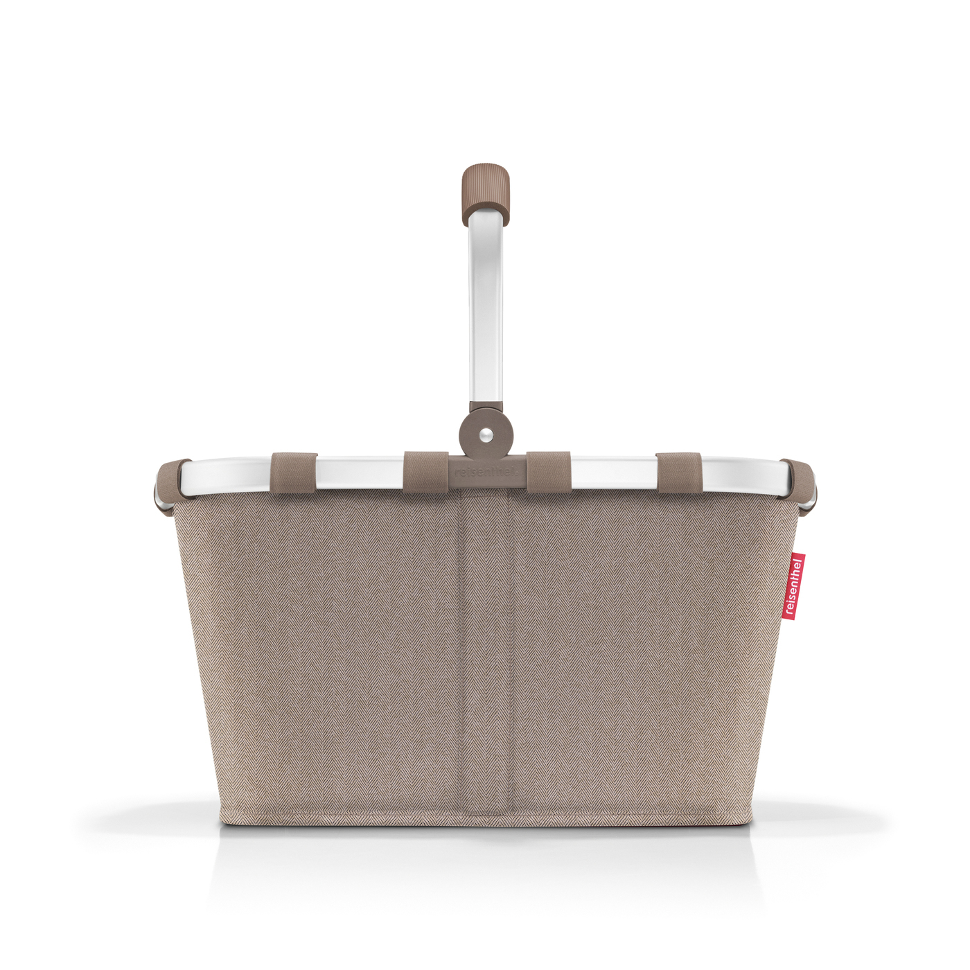 Carrybag panier de courses herringbone mokka - reisenthel