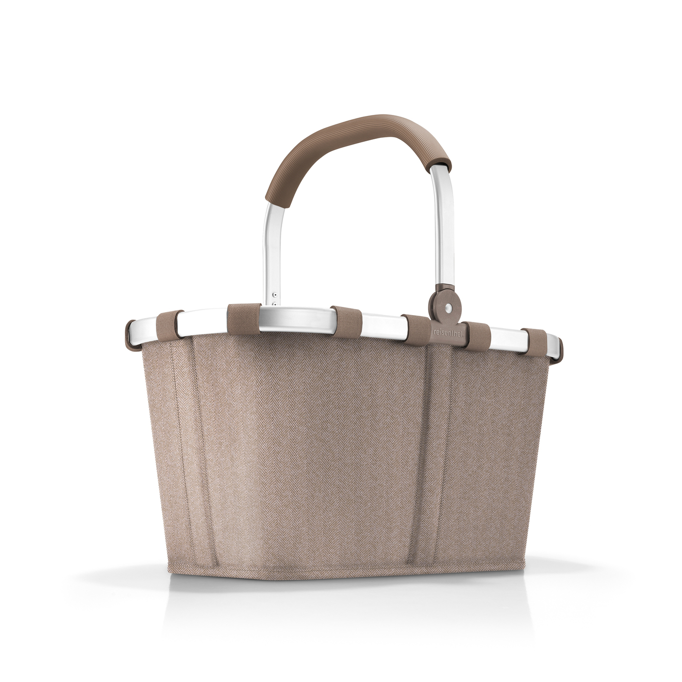 Carrybag panier de courses herringbone mokka - reisenthel