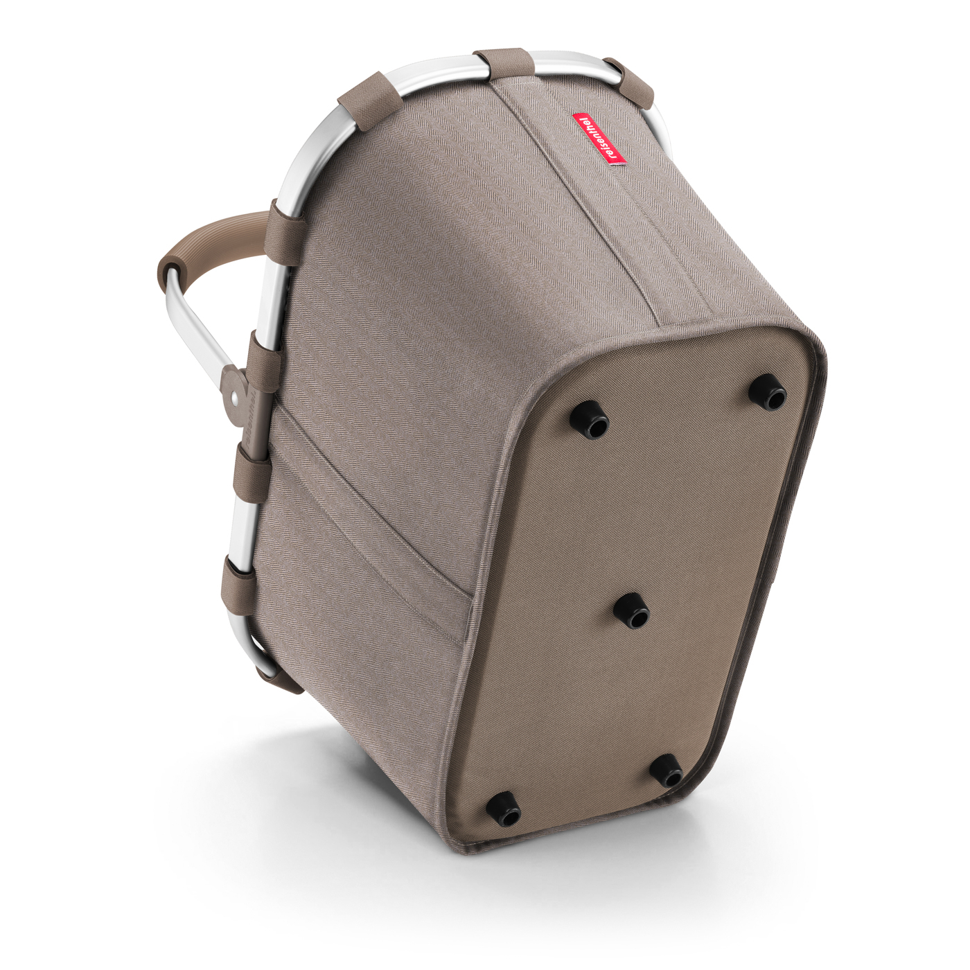 Carrybag panier de courses herringbone mokka - reisenthel