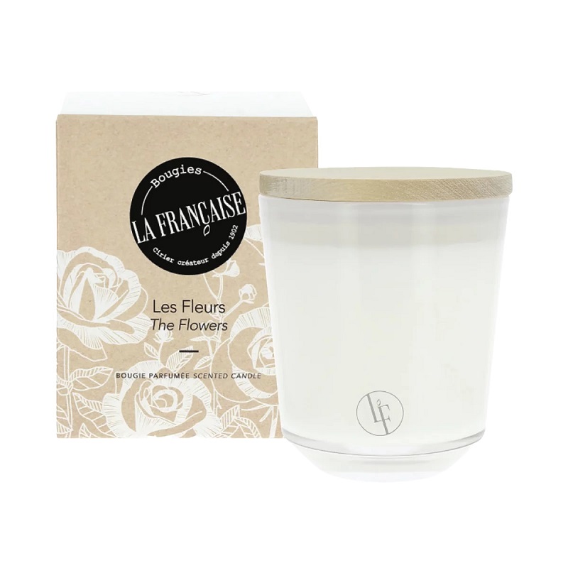 Bougie parfumee cire naturelle les fleurs 200g - bougie la francaise
