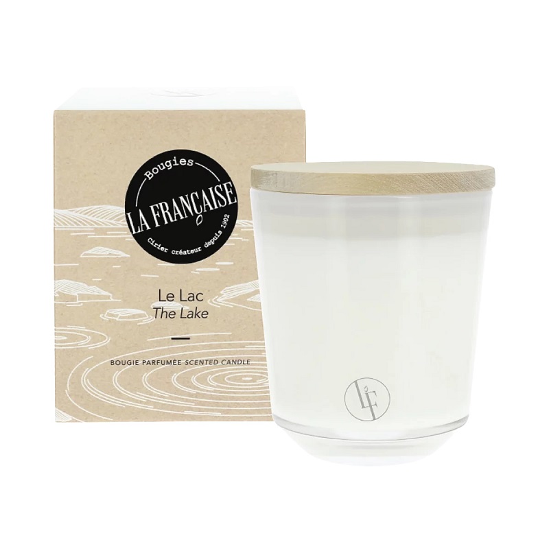 Bougie parfumee cire naturelle le lac 200g - bougie la francaise