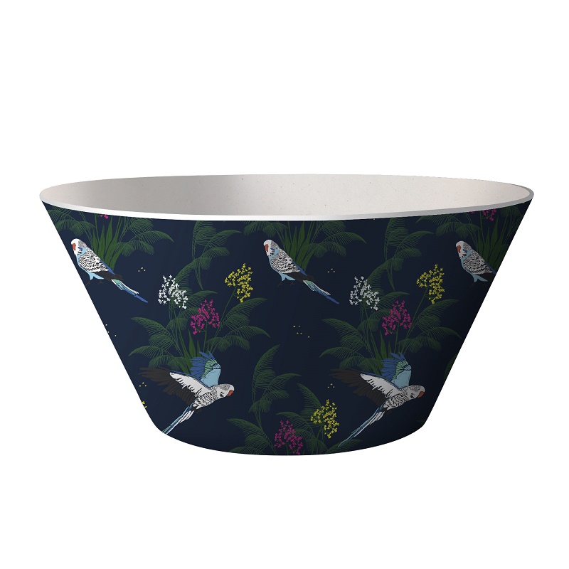 Bol en bambou savanne oiseau 14 cm - kiub