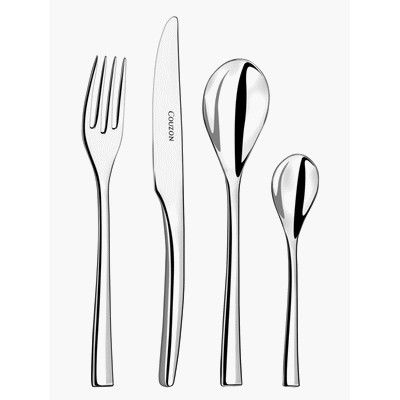 Coffre ecrin couverts de table en inox forge 86 pieces steel - couzon 