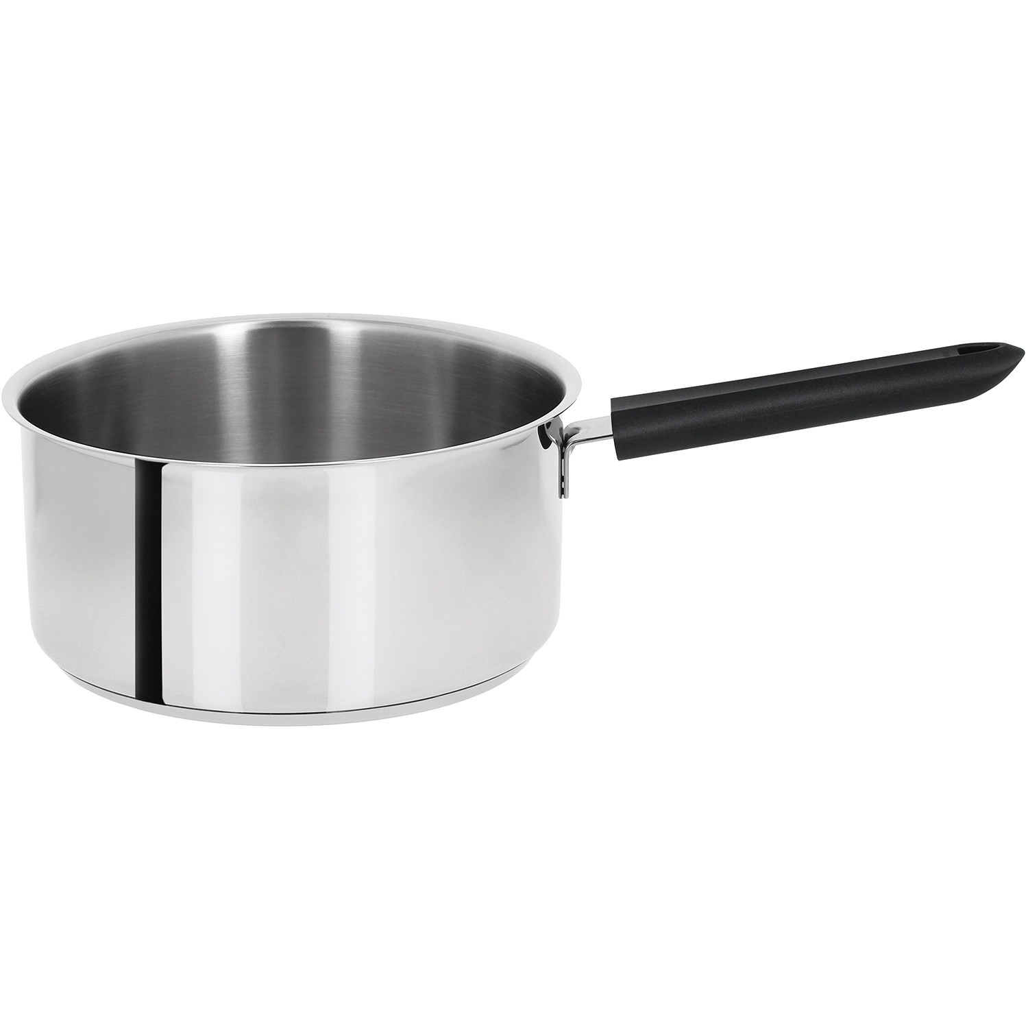 Casserole 18 cm mutine fixe poignee noire - cristel