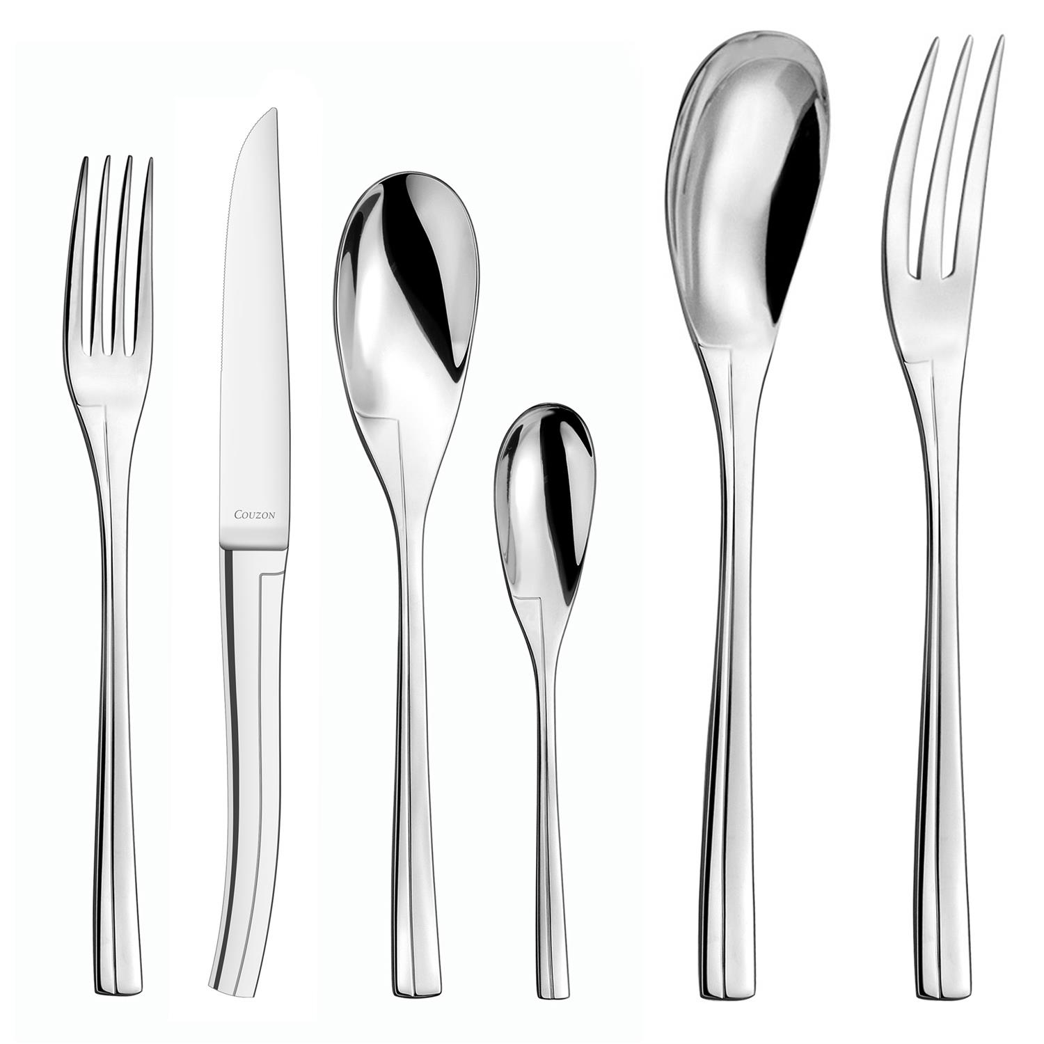 Persane miroir coffret couverts forgés 50 pièces pour 12 personnes - couzon