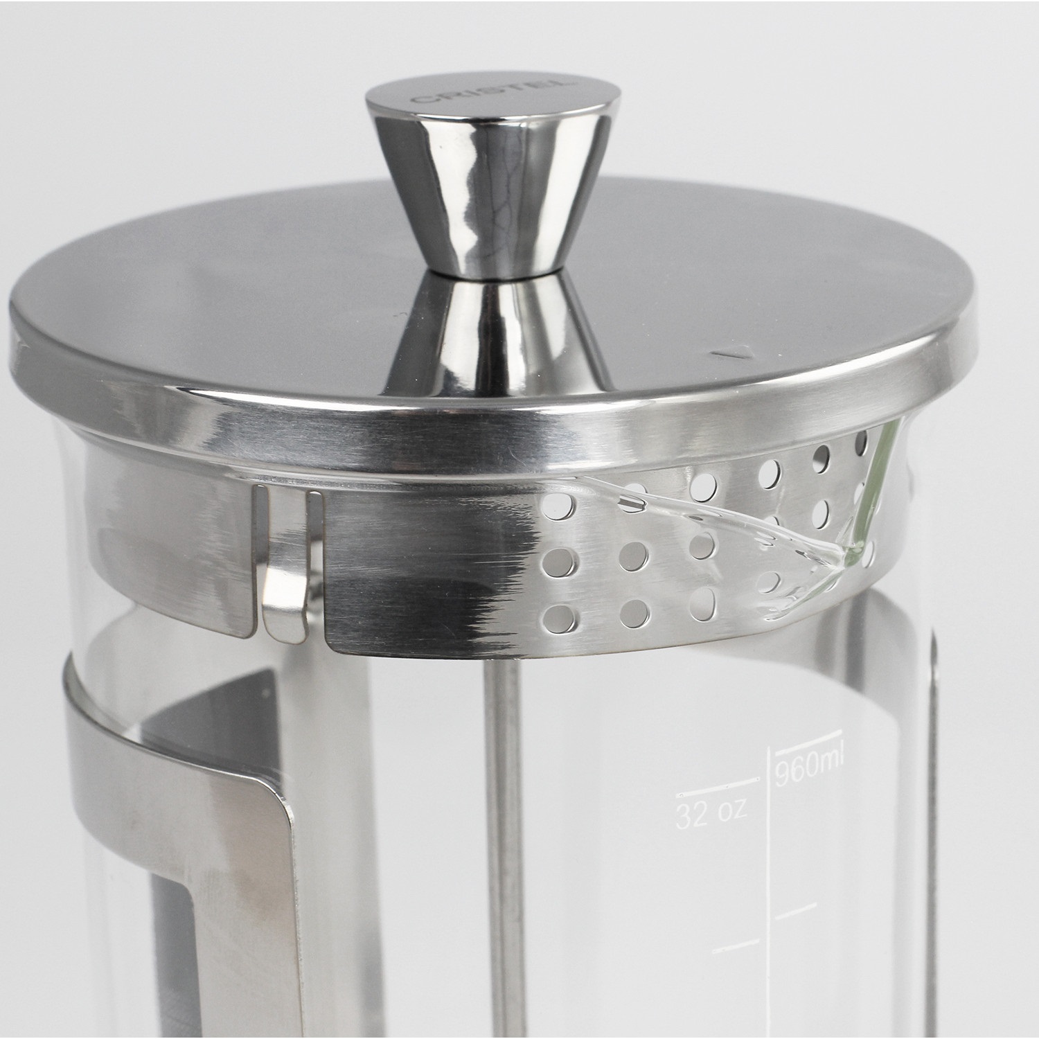 Cafetière à piston arabica en verre 350 ml - cristel 