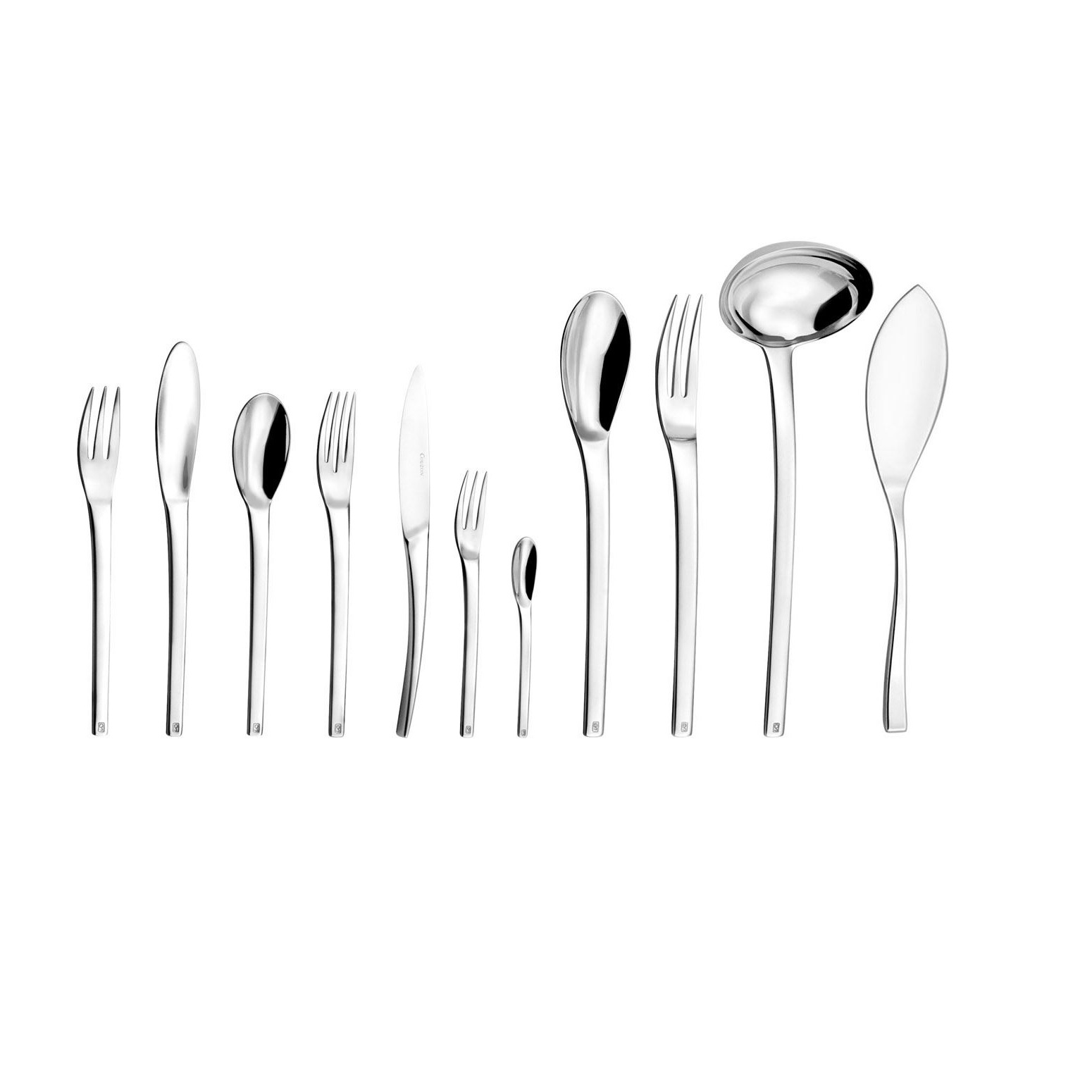 Neuvieme art coffret ecrin 86 couverts de table en inox - couzon