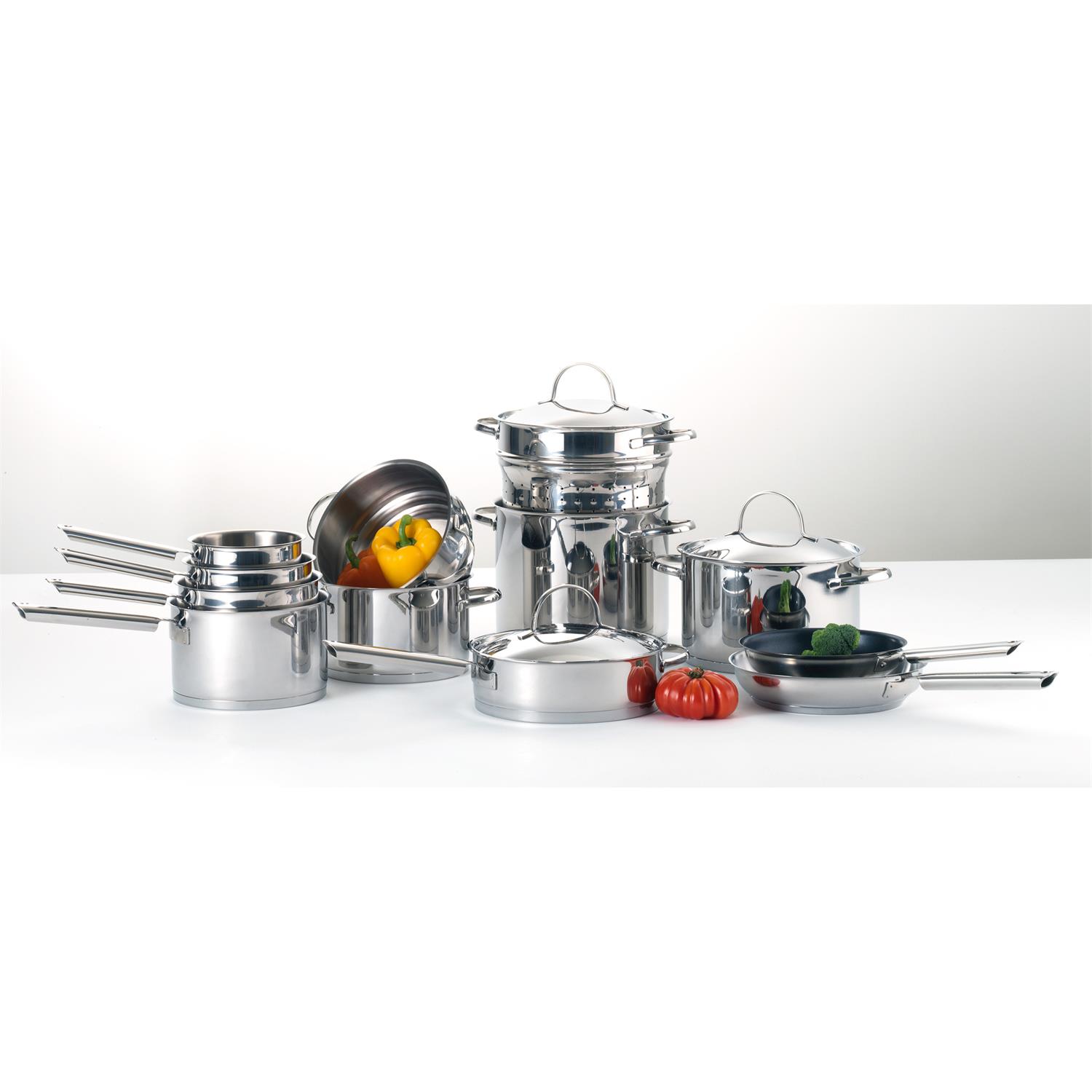Marmite et accessoires ensemble 6 pièces elysée - le cuisinox 24 cm - cuisinox