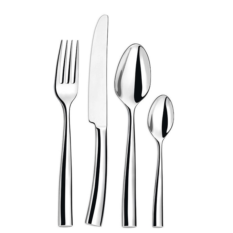 Coffret ecrin 50 couverts de table en inox forge silhouette miroir - couzon