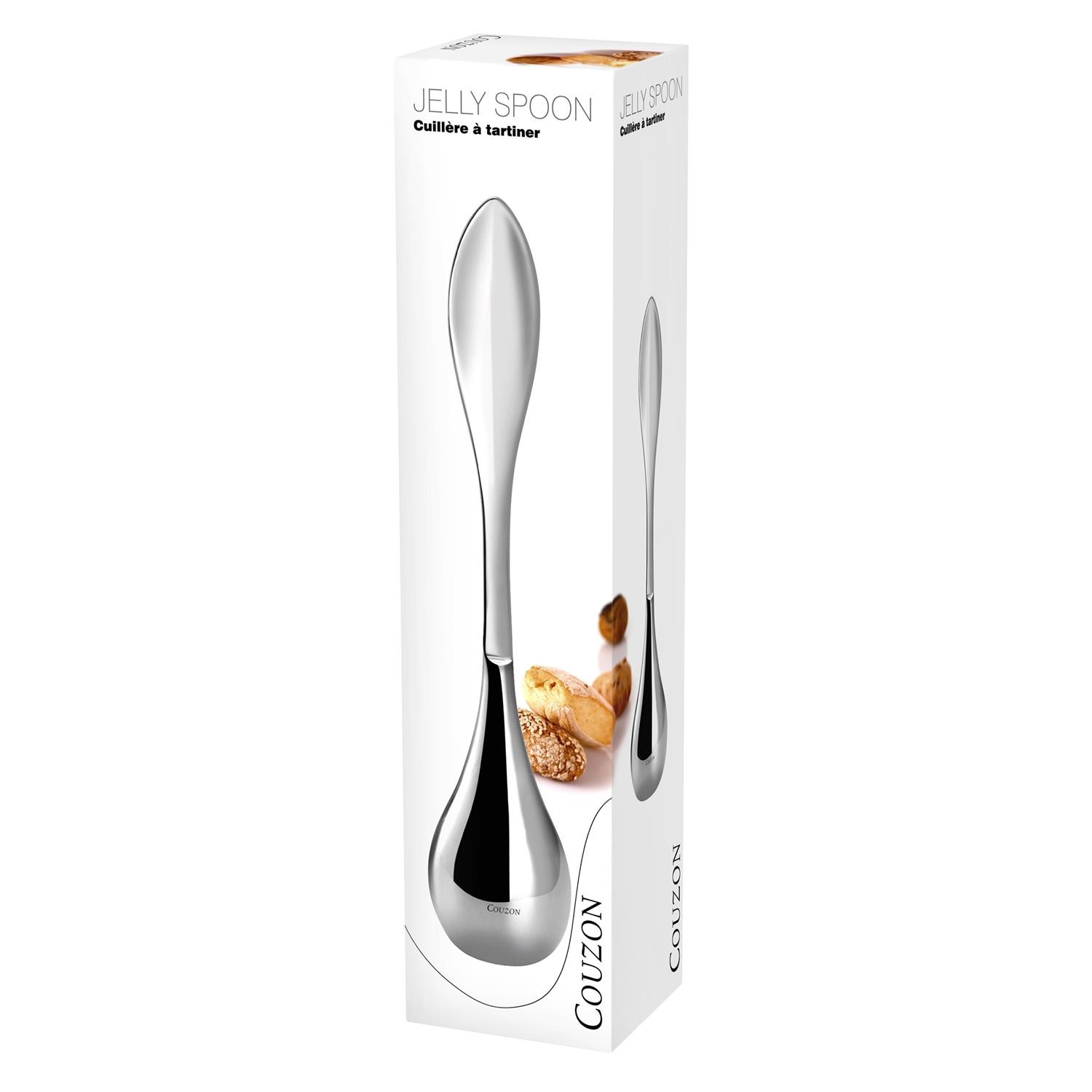 Jelly spoon - cuillère à tartiner en inox brillant - couzon
