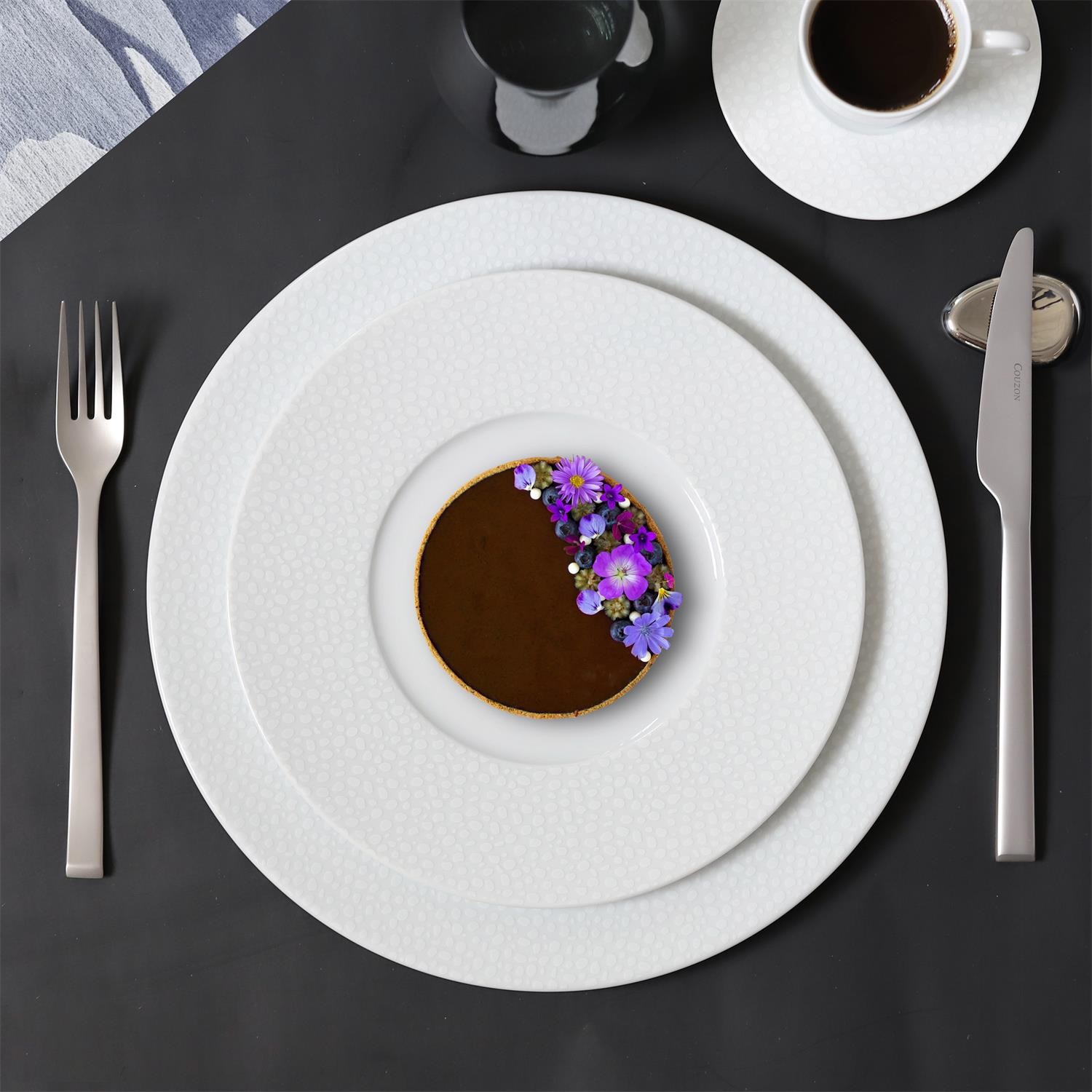 Side velvet - ménagère 24 couverts inox satiné en coffret - couzon 