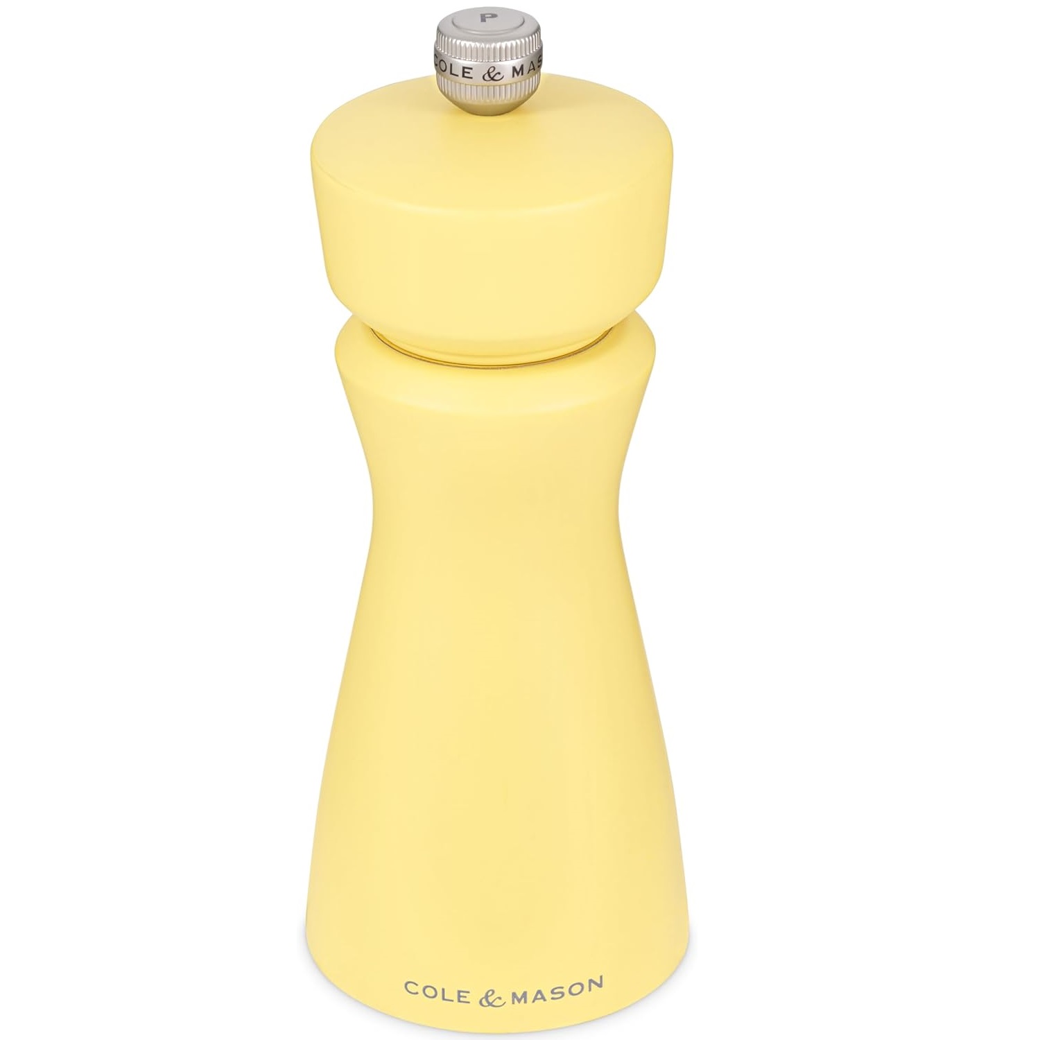 Moulin à sel ou à poivre kenton jaune curcuma 19 cm mécanisme céramique - cole et mason