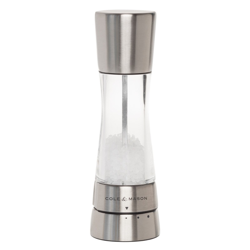 Moulin a sel derwent inox 19 cm - cole et mason