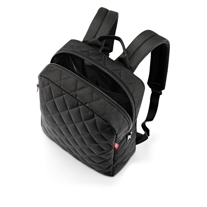 Classic backpack m rhombus black - reisenthel