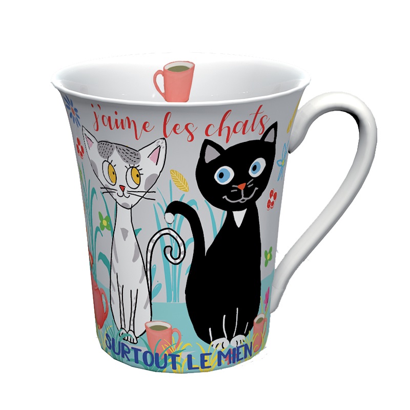 Mug 35cl j'aime les chats surtout le mien - moldeo