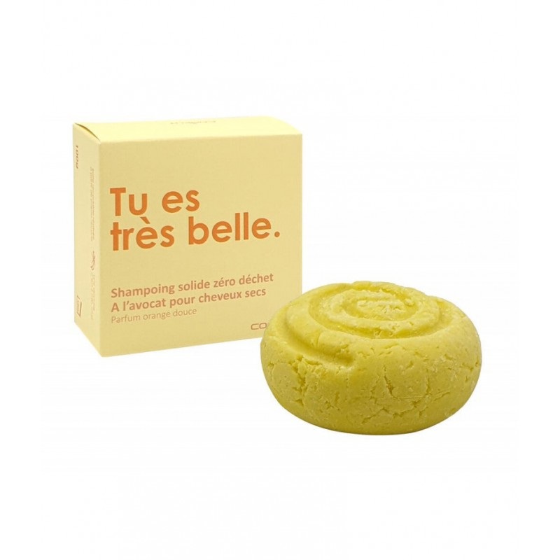 Shampoing solide a l'orange douce pour cheveux secs zero dechet - cookut