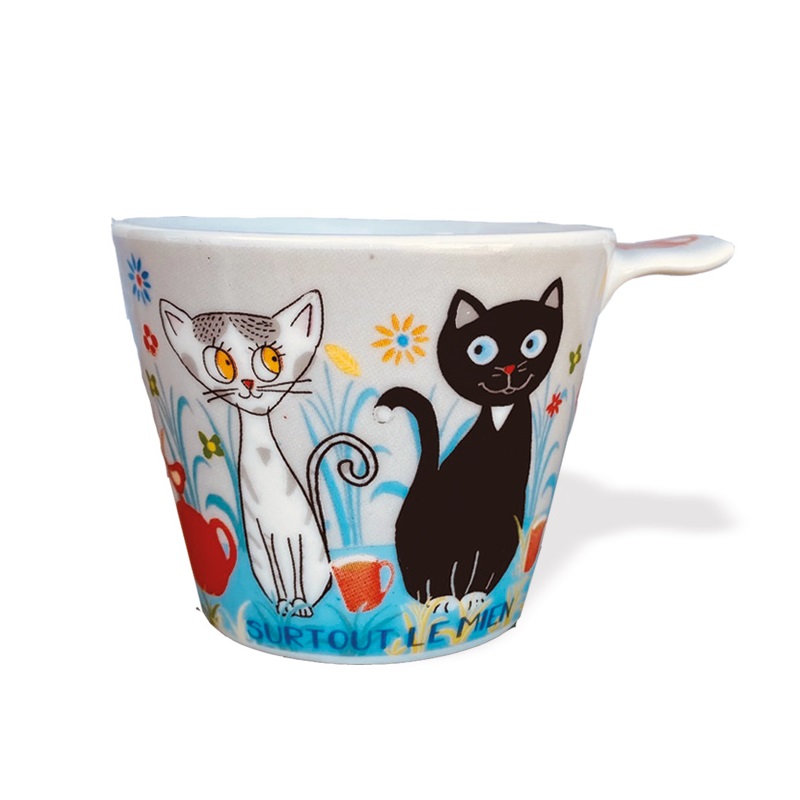 Tasses expresso 12,5 cl j'aime les chats surtout le mien - moldeo