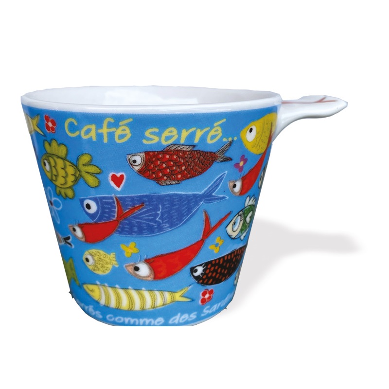 Tasses expresso 12,5 cl serres comme des sardines - moldeo