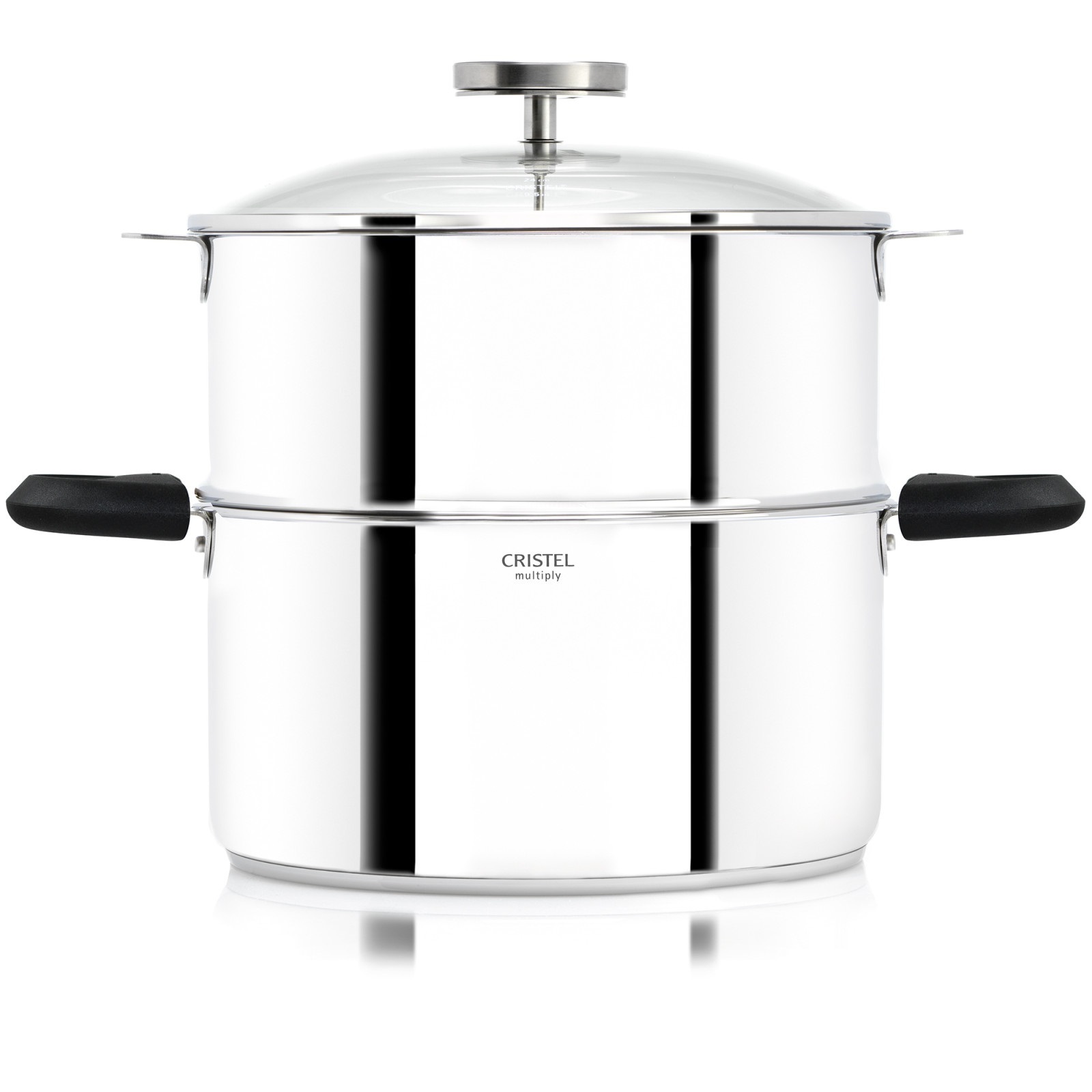 Biome cuisson saine 24 cm anses noires - cristel