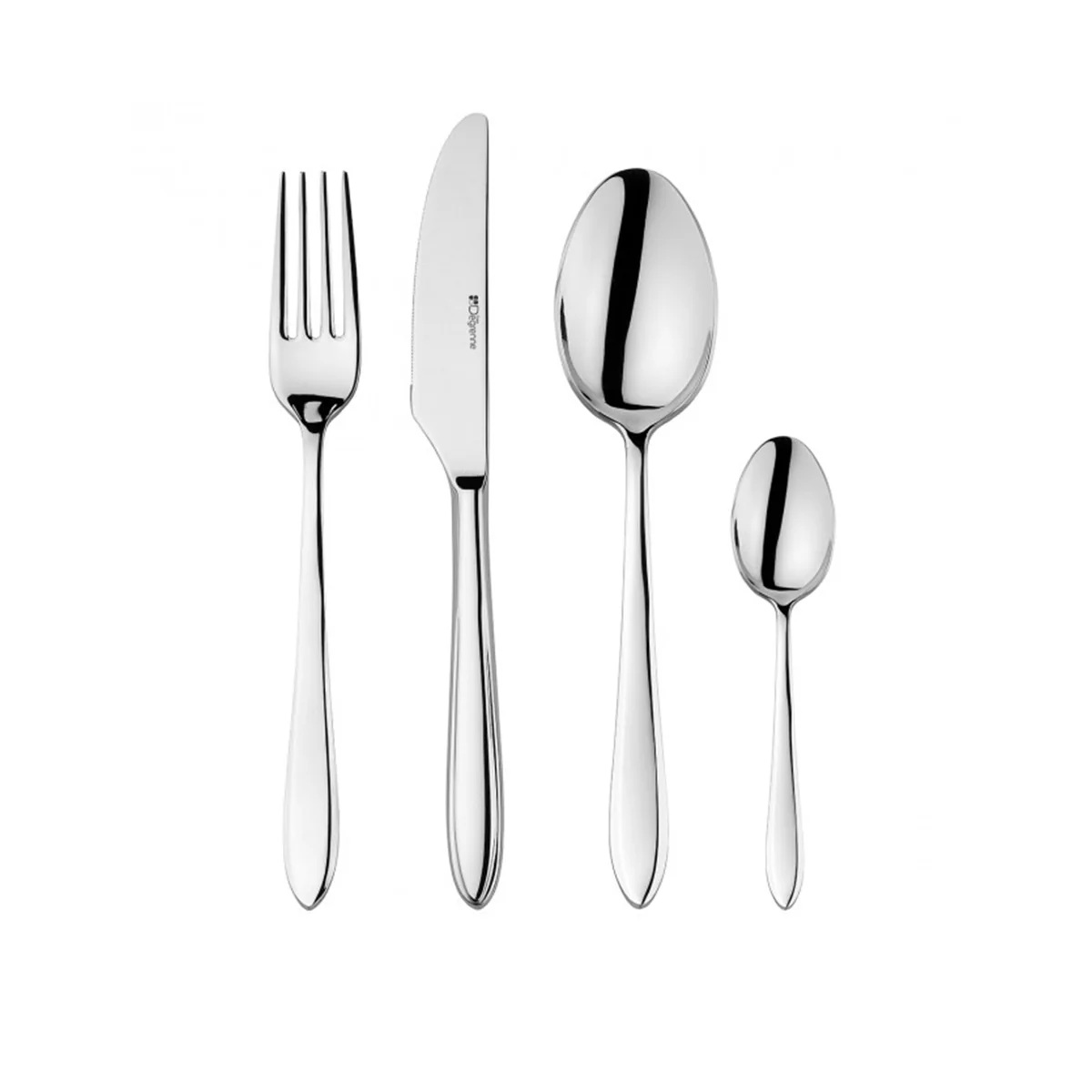 Norway miroir coffret 24 couverts monobloc lame scie - guy degrenne