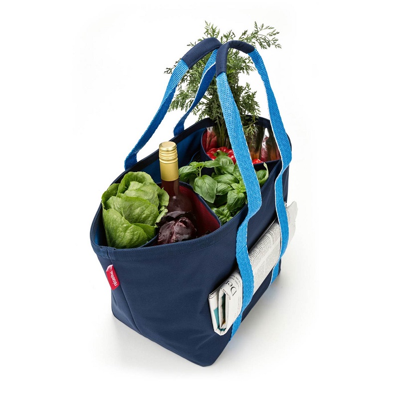 Re-shopper 1 grey cabas de course compartimente - reisenthel