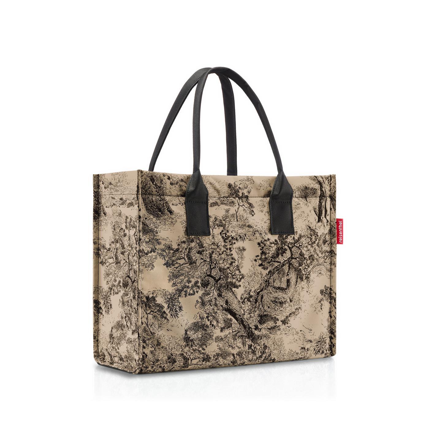 Daily shopper jacquard brown sac shopping 42 x 35 x 17 cm - reisenthel