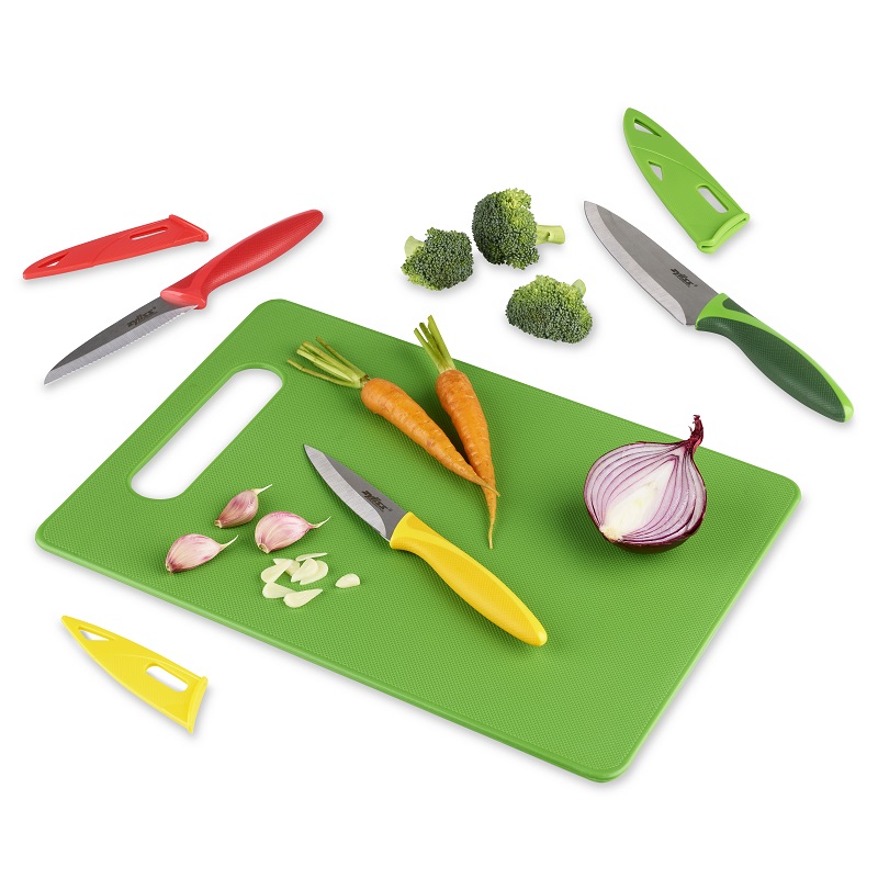 Set a decouper 3 pieces 1 couteaux + 1 eplucheur+ 1 planche - zyliss