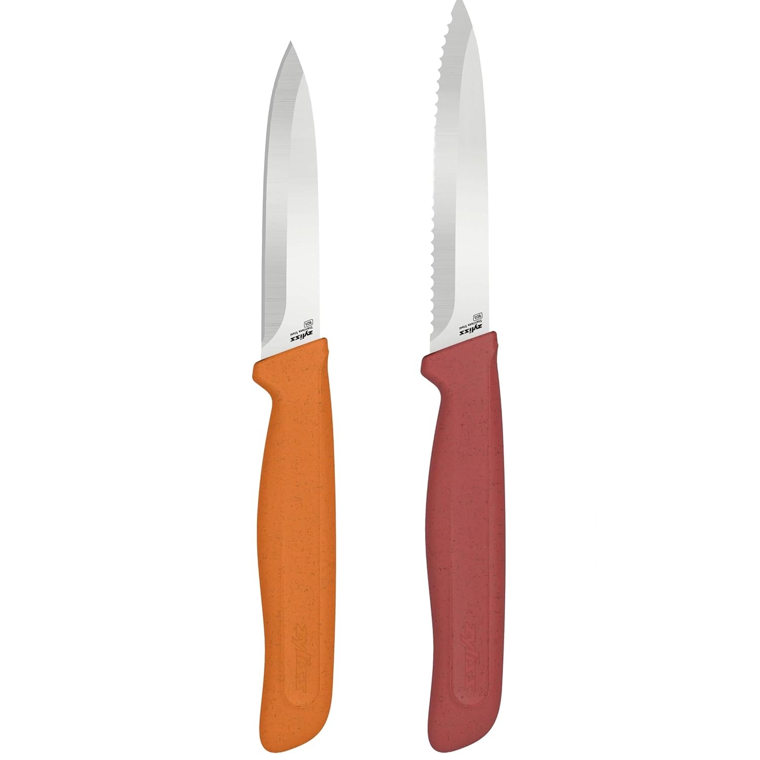 Lot de 2 couteaux, office lame droite, tomates lame dentelée, classique - zyliss