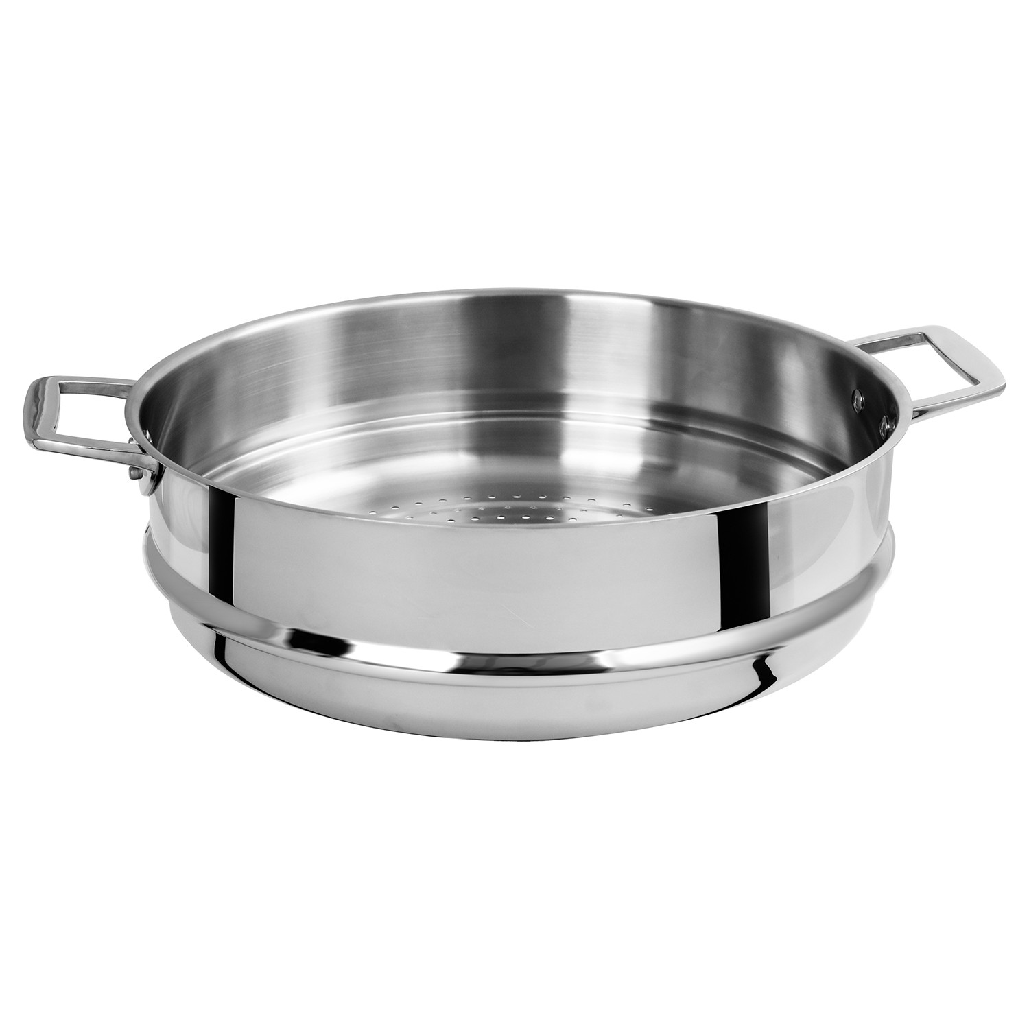 Elément cuit vapeur en inox ø34 cm castel pro - cristel 