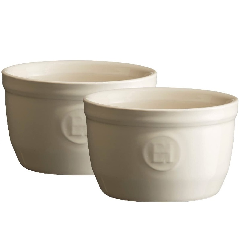 Set de 2 ramequins en ceramique argile n9 - emile henry